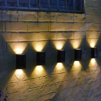 Imagem da promoção Kit 8 Luminária De Parede Led Arandela Solar com 2 Focos Externa À Prova D'Água