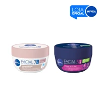 Imagem da promoção KIT NIVEA Hidratante Facial Beleza Radiante 7 em 1 - 100g + Hidratante Facial Noturno 100g