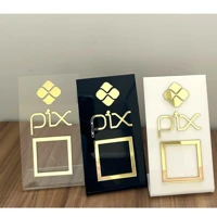 Imagem da promoção Placa Pix Pagamento QrCode De Mesa Balcão c/ base - Acrílico