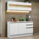 Armário de Cozinha Compacta 100% Mdf 120 cm Smart Madesa 01 em oferta
