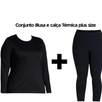Imagem da promoção Conjunto Blusa Térmica Flanelada PLUS + Calça Térmica Flanelada PLUS Feminina