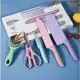 KIT Facas Com 6/7 Peças Utensílios Faqueiro Colorido Com Tábua Profissional 4.7 3,6mil Ava em oferta