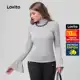 Lovito Top elegante de malha lisa para mulheres LB368BRL397 em oferta