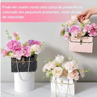 Imagem da promoção Saco de papel para caixa de presente de flores de 24 peças, buquê 15x10x10.5cm