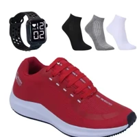 Imagem da promoção KIT TENIS MASCULINO ESPORTIVO+MEIA 100%ALGODAO+RELIGIO,