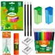 Kit Escola Leo&Leo - Lápis Mini 12 Cores+3 Lápis Escrever+2 Apontador Depósito+Tesoura+Cola Bastão+C em oferta
