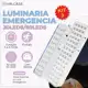 Kit 3 Luminária Emergência Lâmpada 30 ou 60 Leds Recarregável Bivolt Luz Branca em oferta