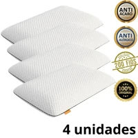 Imagem da promoção Kit 4 Travesseiros Trvesseiros Nassa Naza Nasa Branco Preco de Fabrica Macio Alto Capa de Algodao