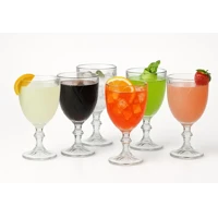 Imagem da promoção Jogo De 6 Taças De Vidro 320ml Diamante Cor Transparente - Dubai