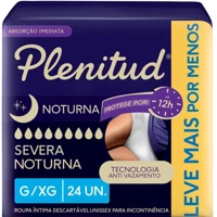 Imagem da promoção Roupa Intima Noturna para incontinência urinaria G/XG Plenitud - 24 unidades