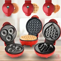 Imagem da promoção Máquina Para Fazer Waffle Em Forma De Redonda / Coração / Donuts Rosquinhas Pequena Portátil 350w Mi