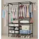 Guarda Roupa Portatil Arara Multifuncional Desmontavel Arara De Roupa Cabideiro Chão Sapateira Rack em oferta