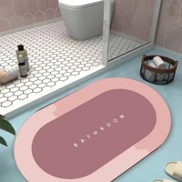 Imagem da promoção Kit 2 Tapetes De Secagem Rápida Em Microfibra Antiderrapante De Banheiro / Porta De Entrada