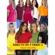 Kit 10 T shirt Algodão 100% Camiseta Feminina Babylook Basica sem estampa Blusinha Manga Curta em oferta