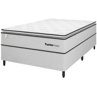 Imagem da promoção Cama Box (Box + Colchão) Casal Plumatex - de Molas Ensacadas 65cm de Altura Turim Maxx
