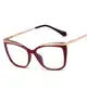 Titanium Anti Blue Light Optical Glasses Frames Spring Leg Men Women Cat Eye TR90 Fashion Computer E em oferta