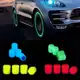 Tampa Da Válvula Do Pneu Fluorescente Luminosa p/ Carro Moto Bike Brilhante Decoração Acessórios em oferta