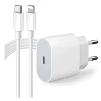 Imagem da promoção Kit Carregador De iPhone Fonte com Cabo Carregamento Rápido 1m PD 20w