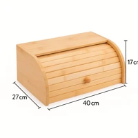 Imagem da promoção Porta Pão em Bambu Armazenamento Cesta Para Pães E Bolos