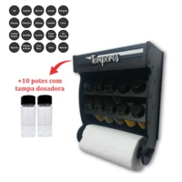 Imagem da promoção Porta Temperos Condimentos com 10 Potes e Suporte para Papel Toalha