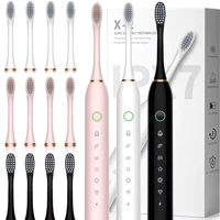 Imagem da promoção Escova de dentes elétrica recarregável Sonic IPX7 Com Cabeça Substituivel inteligente Ultrassônico À