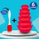 Kit 6 Forma Para Air Fryer Silicone Antiaderente Forno Microondas + Espatula Silicone em oferta