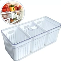 Imagem da promoção Organizador de Geladeira Retangular 6,8 Litros C/ 3 Cestos-Plastutti