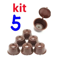 Imagem da promoção 5 KIT Capsula Reutilizável Dolce Gusto Copo Filtro Da Cápsula Café Nescafe Recarregáveis