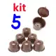 5 KIT Capsula Reutilizável Dolce Gusto Copo Filtro Da Cápsula Café Nescafe Recarregáveis em oferta