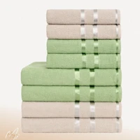Imagem da promoção Kit com 10 Toalhas Lyra - (5 banho + 5 rosto) - Maya Store - 100% ALGODÃO