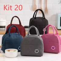 Imagem da promoção Kit 20 Bolsa Térmica Portátil Marmita Viagem Necessaire Lancheira Térmica