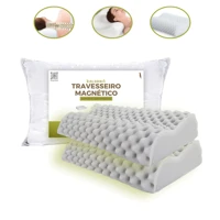 Imagem da promoção KIT 2 Travesseiro CERVICAL Ortopédico Pillow MAGNÉTICO Infravermelho Terapêutico Anti Ronco + CAPA I
