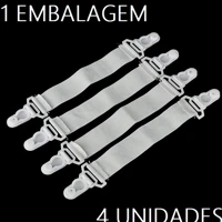 Imagem da promoção Conjunto 4 Prendedores Prendedor Para Lençol Colchão Cama Presilha Elástica Multiuso Organizadora