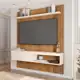Painel para TV 55 Polegadas Caemmun Moon Marrom Moderno e Funcional em oferta