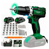 Imagem da oferta Parafusadeira Furadeira 21v 1300mah Com 2 Baterias Recarregável Sem Fio Maleta Completa Several Impo
