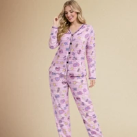 Imagem da oferta Pijamas De Frio Camisa E Calça De Malha