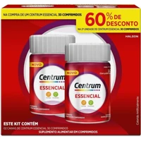 Imagem da oferta 02 Unidades: Centrum Essencial Multivitamínico Diário, com Complexo B, Vitamina D, e Magnesio, 30 Co
