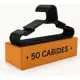 Kit 50 Cabide Adulto Preto Reforçado Organizador Combate em oferta