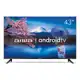 Smart TV AIWA 43” Android Full HD Borda Ultrafina HDR10 Dolby Áudio AWS-TV-43-BL-02-A em oferta