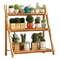 Imagem da oferta Estante Para Vasos De Plantas, Floreira De Madeira, Dobrável Madeira