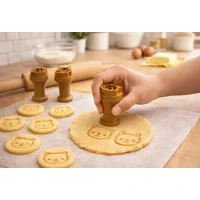 Imagem da oferta Kit 7 Carimbos Decorativos De Doce Brigadeiro Animais Safari