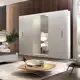 Guarda Roupa Casal 3 Espelhos 3 Portas Carina Espresso Móveis Branco em oferta