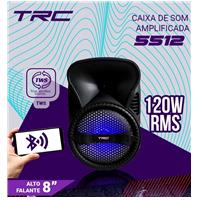 Imagem da promoção Caixa de Som Amplificada TRC 5512 com Bluetooth, Rádio FM e Entrada USB - 120W