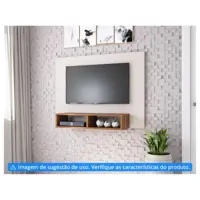 Painel para TV até 42” 1 Prateleira Viero Móveis - Jazz em oferta na Magazine Luiza