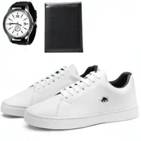 Kit Sapatênis Casual Masculino Super Conforto + Relógio E Carteira - Sw Shoes em oferta na Magazine Luiza