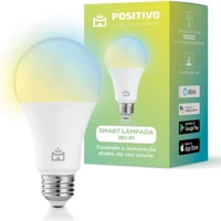 Imagem da promoção Smart Lâmpada Wi-Fi Positivo Casa Inteligente Branco Quente e Frio RGB LED 9W - Bivolt