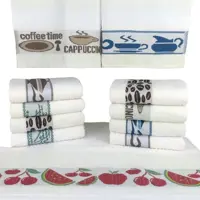 Kit C/ 12 Toalhas De Cozinha / Pano De Copa Prato Felpudo/Atoalhado - Jacquard - 100% Algodão em oferta na Magazine Luiza
