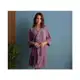 Roupão Atlântica Kimono de Microfibra Alfazema - Lilás em oferta