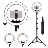 Ring Light Completo Iluminador Portátil 26cm + Tripé 2M 10 Polegadas - ROHS em oferta na Magazine Luiza