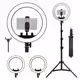 Ring Light Completo Iluminador Portátil 26cm + Tripé 2M 10 Polegadas - ROHS em oferta